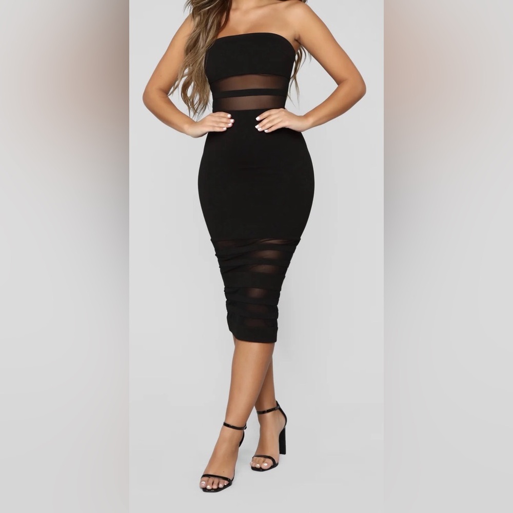 A Little Meshed Up Midi Dress